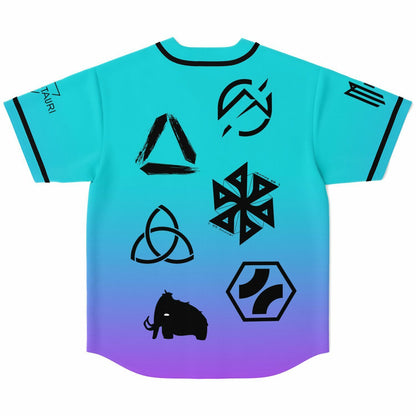 Seven Lions Teal Purple Artist Rave Baseball Jersey