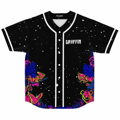Gryffin Black Starry Night Rave Baseball Jersey