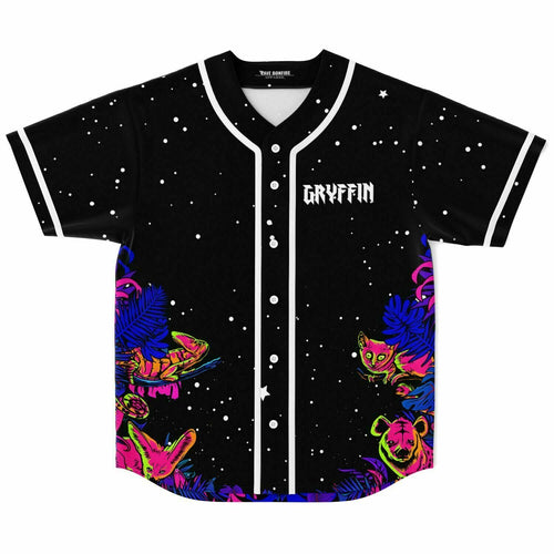Gryffin Black Starry Night Rave Baseball Jersey