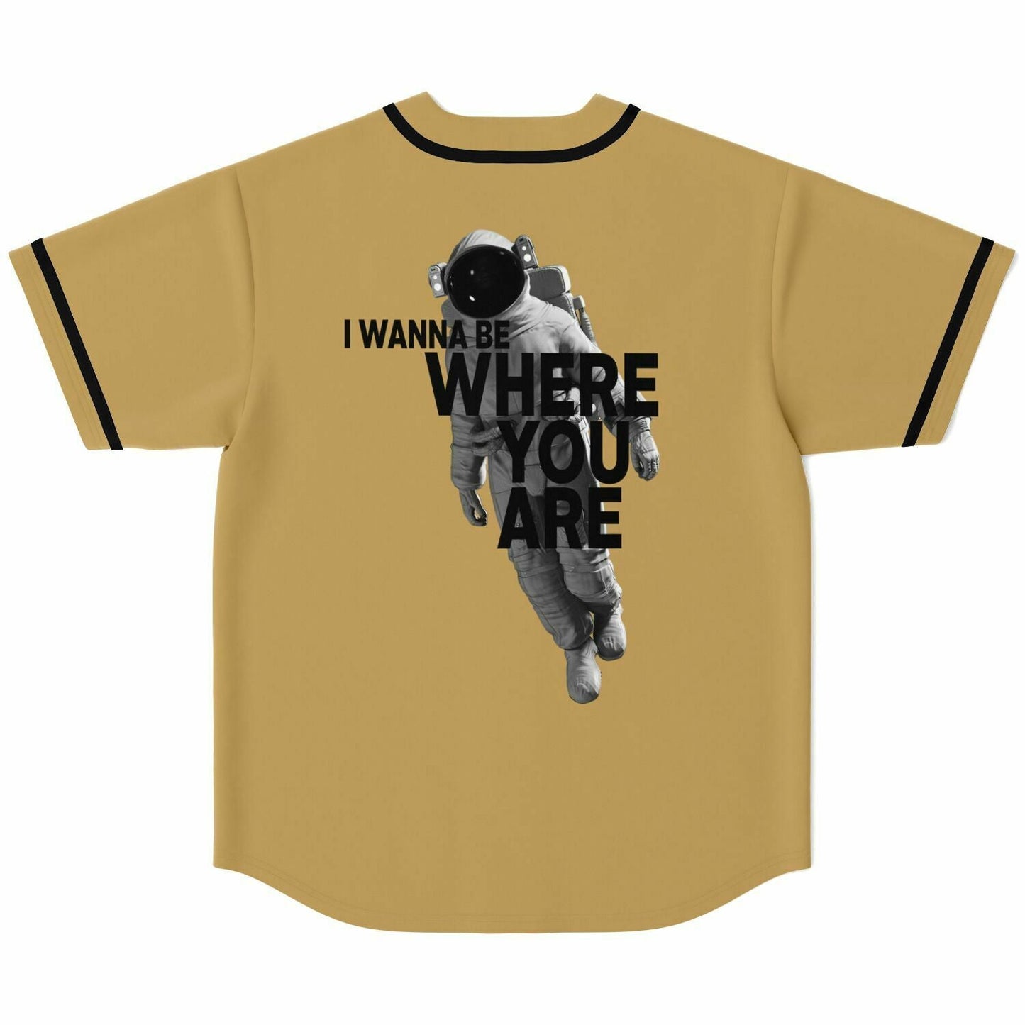 John Summit Tan Wordmark Rave Baseball Jersey
