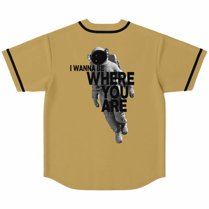 John Summit Tan Wordmark Rave Baseball Jersey