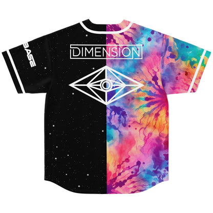 Dimension Split Half Rainbow Rave Baseball Jersey