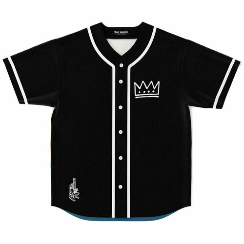 Charles The First Black Line Art Rave Baseball Jersey