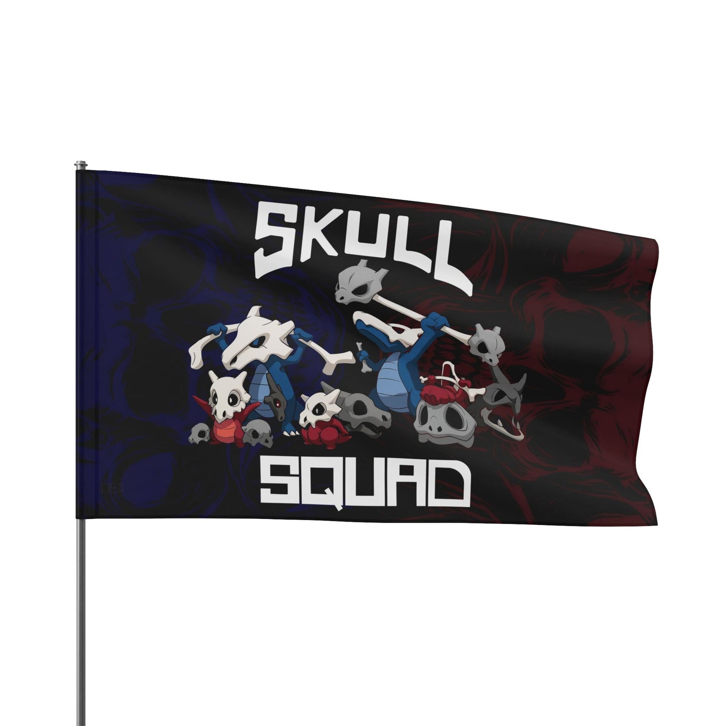 Dark Navy Group Bone Rave Flag