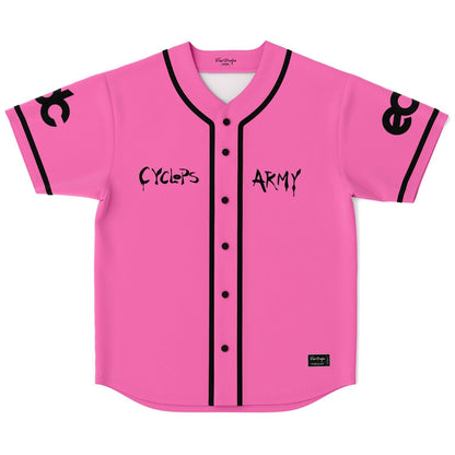 Subtronics Pink Text Only Rave Baseball Jersey