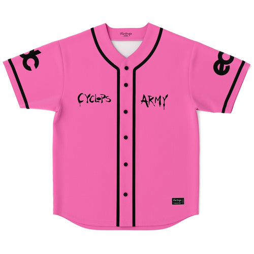 Subtronics Pink Text Only Rave Baseball Jersey