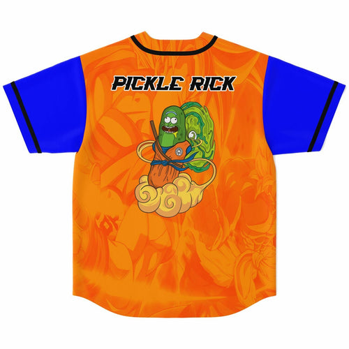 Bright Orange Dragon Ball Rave Baseball Jersey
