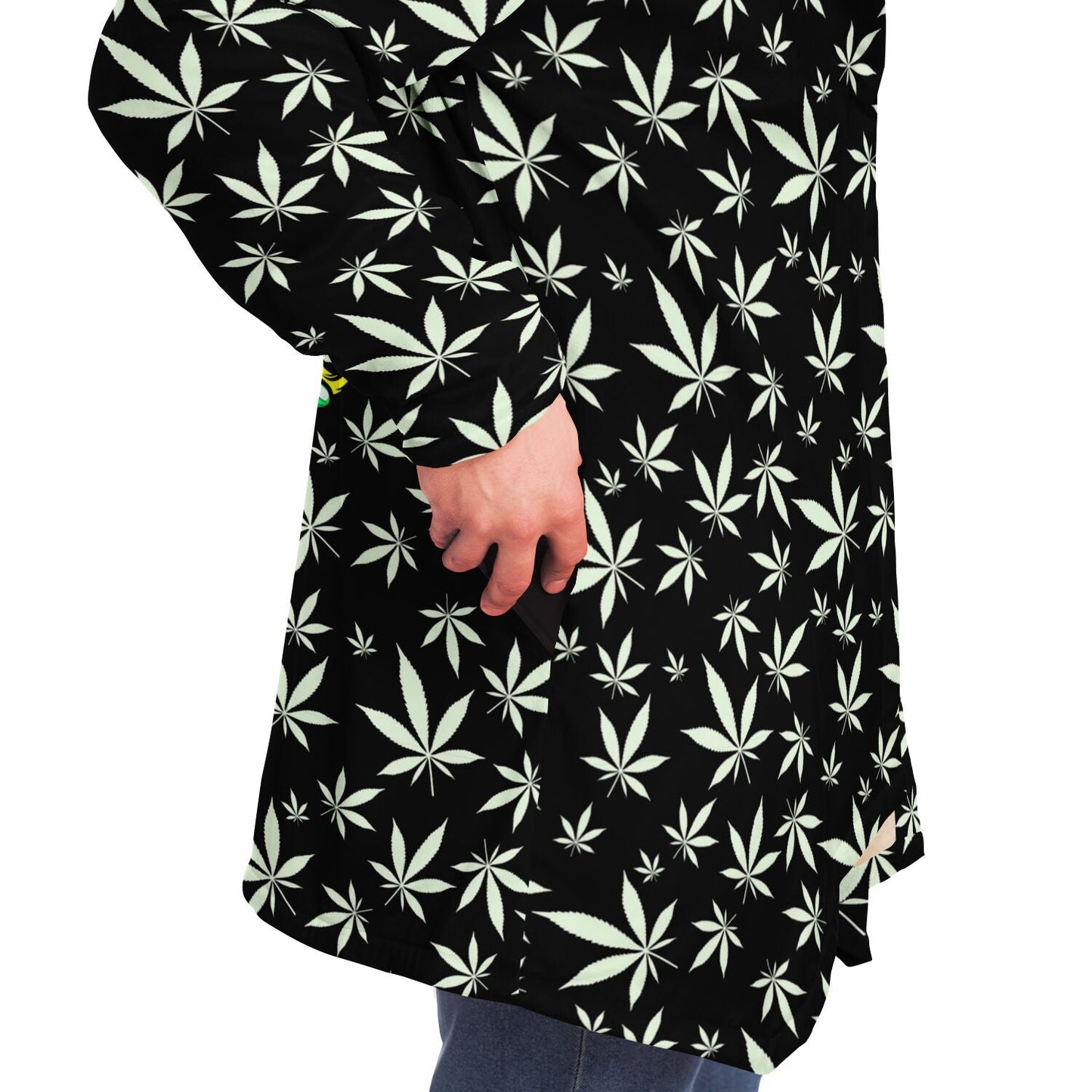 Black Cartoon Alien Rave Cloak