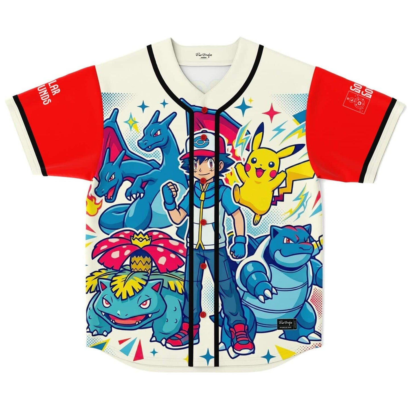 Elements Cream Pokemon Cast Rave Baseball Jersey