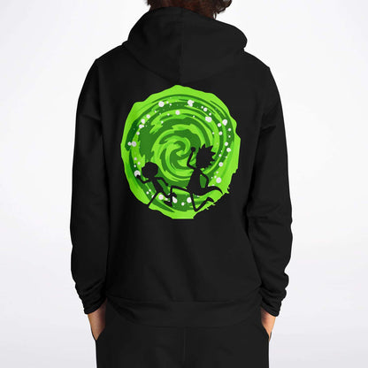 Rick and Morty Portal Black Rave Hoodie