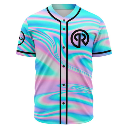 Pastel Holographic Rave Baseball Jersey