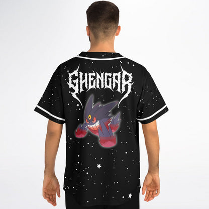 Black Starry Night Rave Baseball Jersey