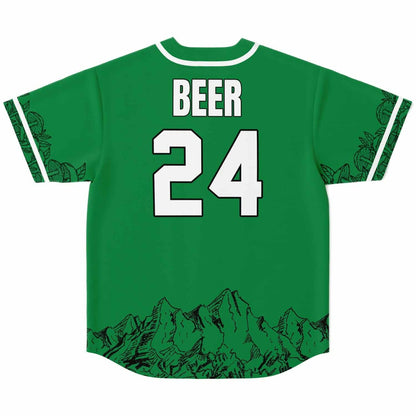 Kelly Green Cartoon Frog Rave Baseball Jersey