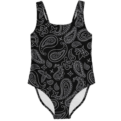 Black Paisley Bandana Rave Swimsuit