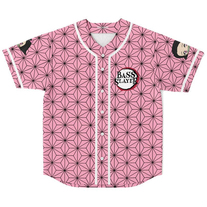 Pink Asanoha Rave Baseball Jersey