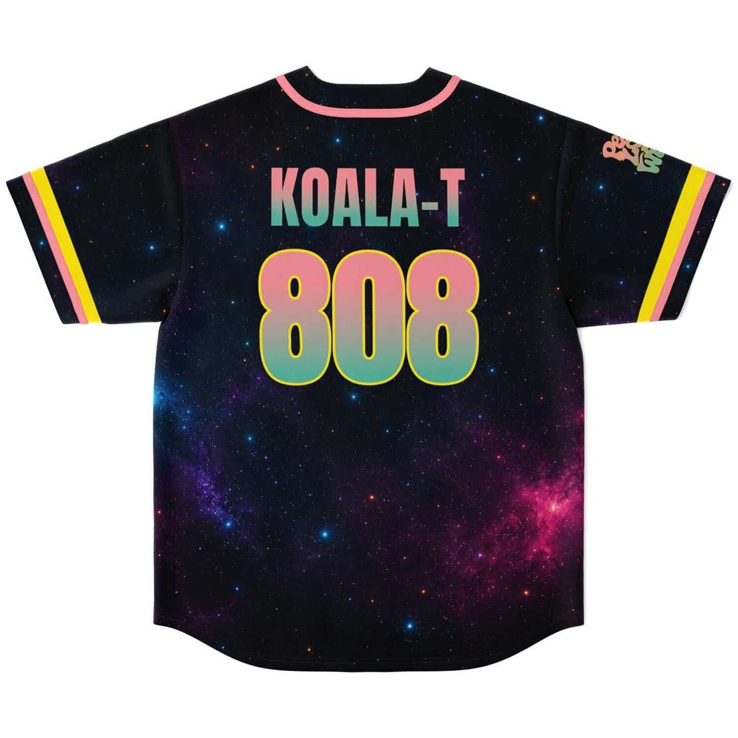 Koala-T Black Galaxy Cosmic Rave Baseball Jersey