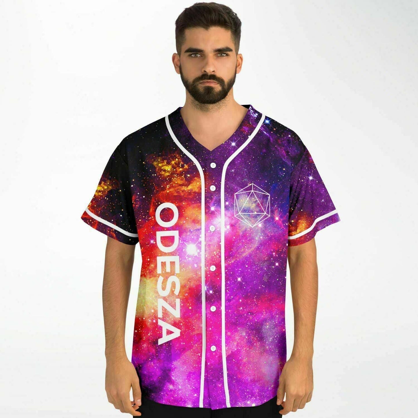 ODESZA Purple Magenta Galaxy Rave Baseball Jersey