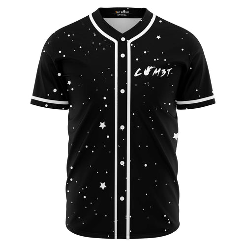CØM3T Black Night Sky Rave Baseball Jersey