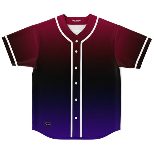 Crybanger Maroon Stylized Phoenix Rave Baseball Jersey