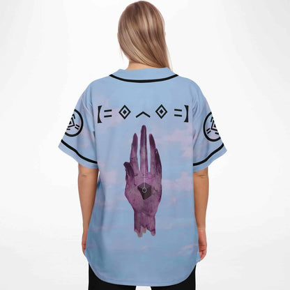 Light Blue Pastel Sky Rave Baseball Jersey