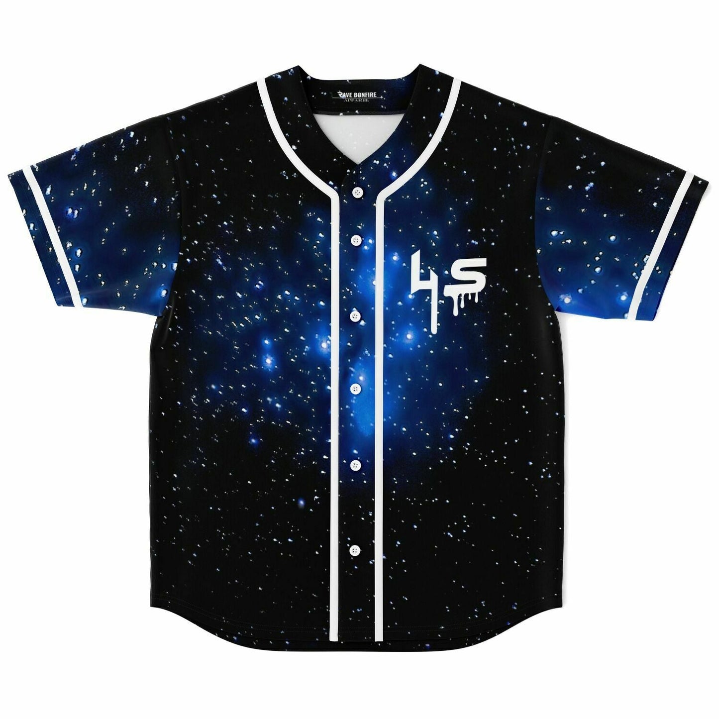 Liquid Stranger Black Outer Space Rave Baseball Jersey