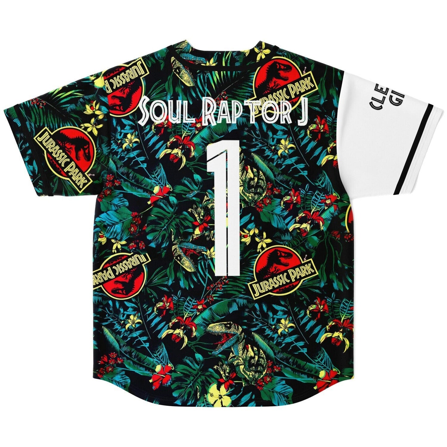 Off White Jurassic Park Rave Baseball Jersey