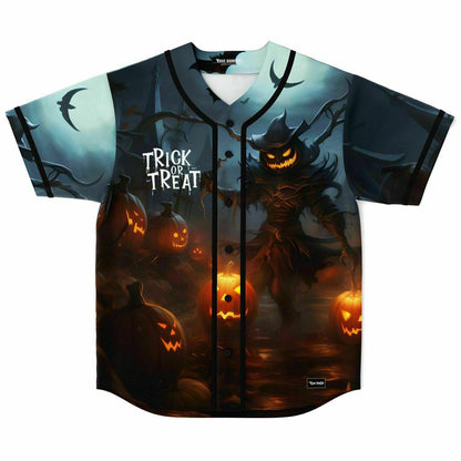 Dark Teal Spooky Halloween Rave Baseball Jersey