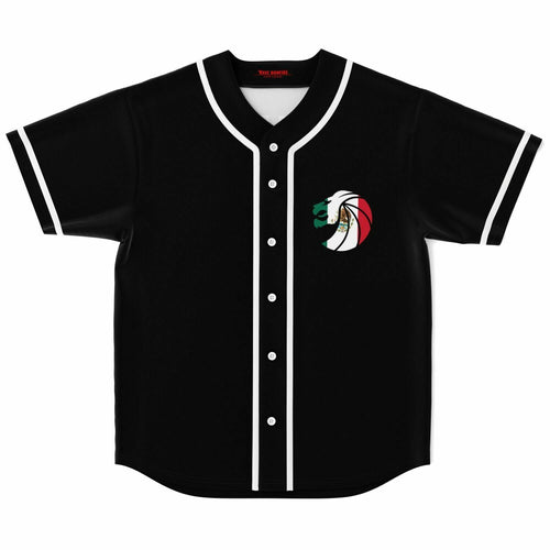 Black Circular Chest Rave Baseball Jersey