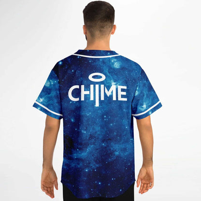 Chime Deep Blue Galaxy Rave Baseball Jersey