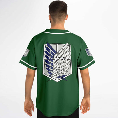 Forest Green Survey Corps Rave Baseball Jersey