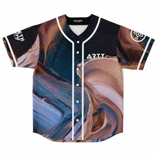 Seven Lions Navy Swirled Marble Rave Baseball Jersey