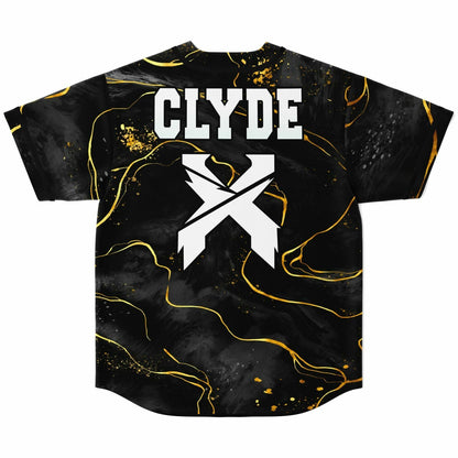 Excision Black Gold Marble Rave Baseball Jersey