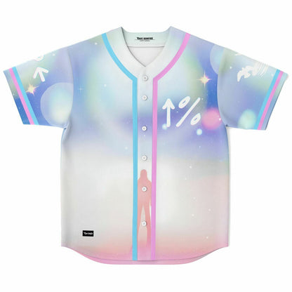 Pastel Dreamy Ethereal Cloudy Rave Baseball Jersey