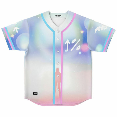 Pastel Dreamy Ethereal Cloudy Rave Baseball Jersey