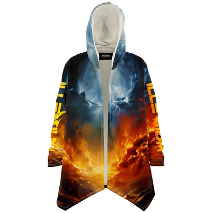Fiery Orange Rising Phoenix Rave Cloak