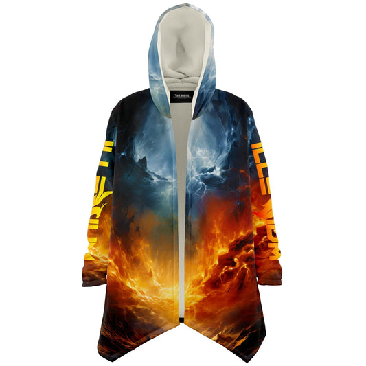 Fiery Orange Rising Phoenix Rave Cloak