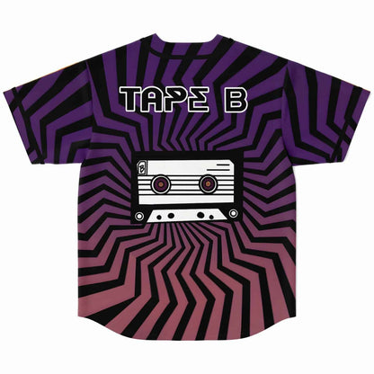Tape B Orange Cassette Rave Baseball Jersey