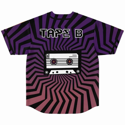 Tape B Orange Cassette Rave Baseball Jersey