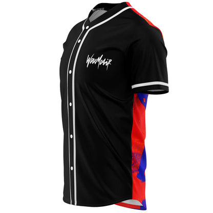 WaxMotif Black Mostly Rave Baseball Jersey