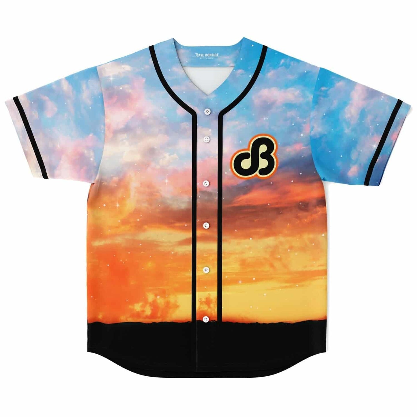 Daily Bread Sky Blue Photographic Sunset Rave Baseball Jersey
