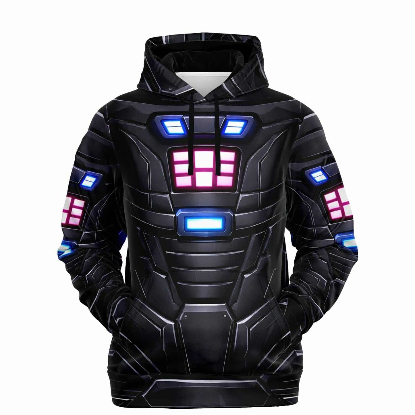Astro Ave Black Mech Armor Rave Hoodie
