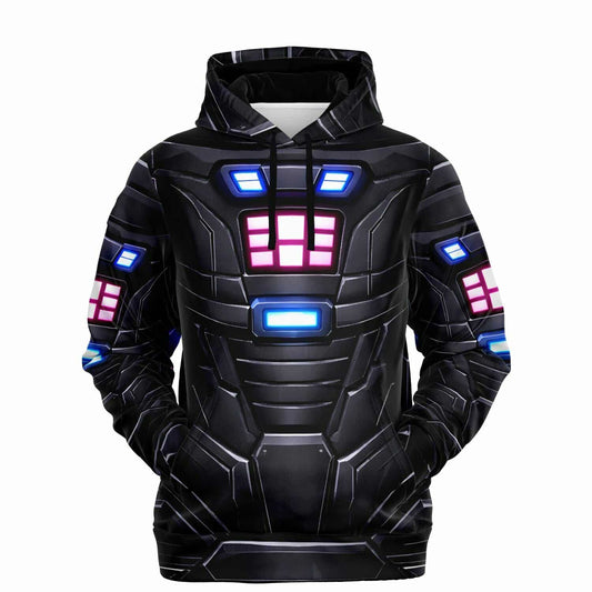 Astro Ave Black Mech Armor Rave Hoodie