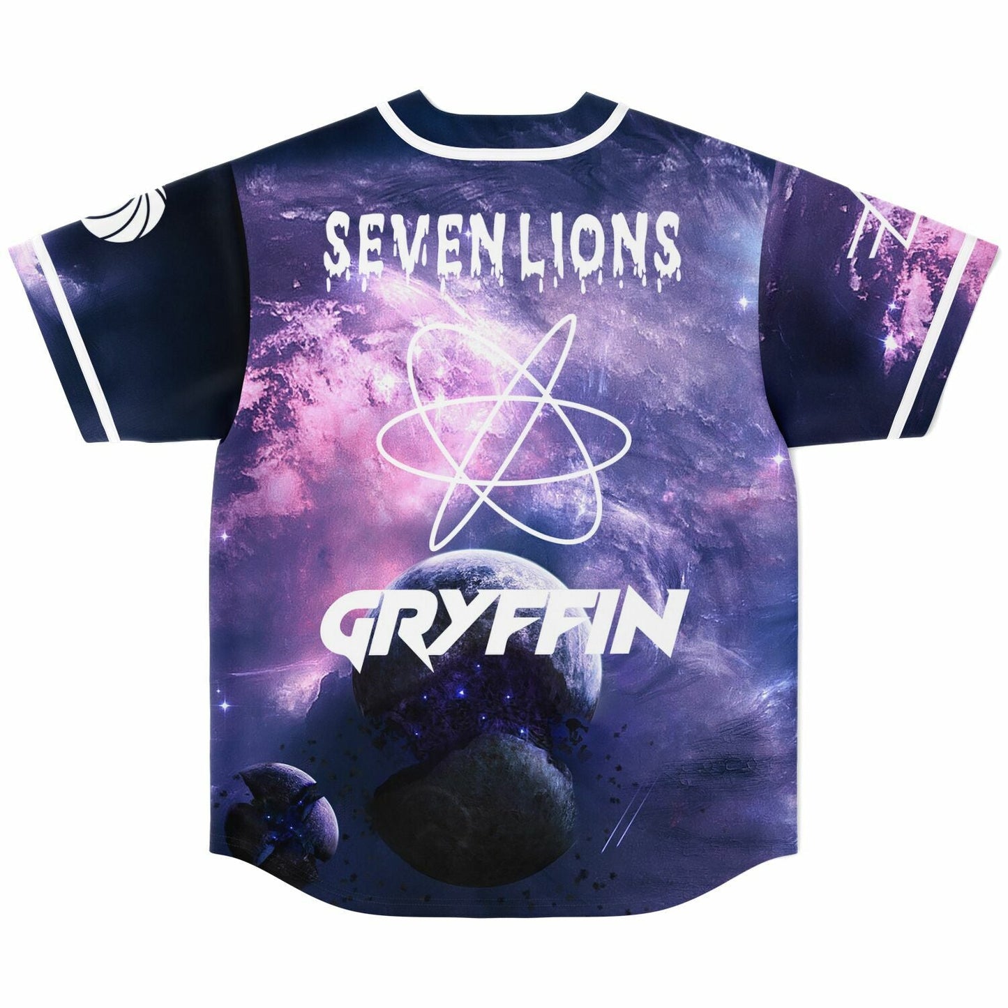 Seven Lions Purple Cosmic Scene Rave Baseball Jersey