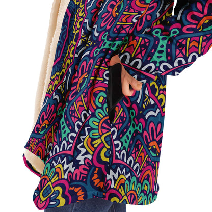 Tribal custom hooded cloak