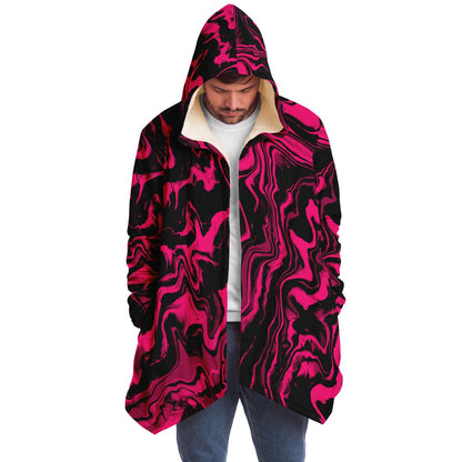 Hot Pink Swirling Liquid Rave Cloak
