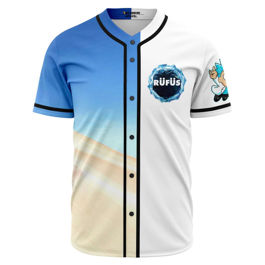 Rufus Du Sol Split Blue Desert Dunes Rave Baseball Jersey
