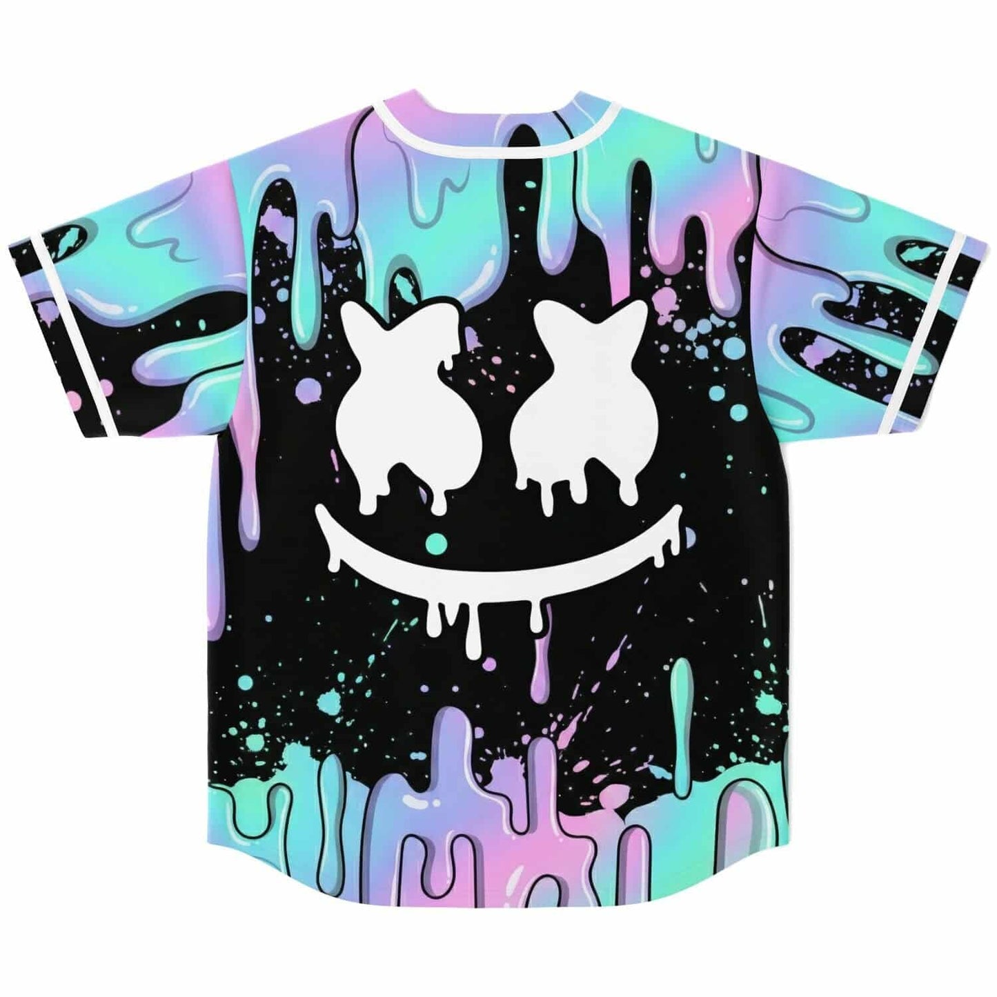 Marshmello Black Dripping Slime Rave Baseball Jersey