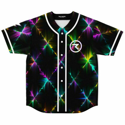 Black Diamond Grid Rave Baseball Jersey