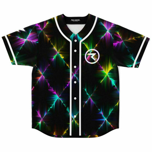 Black Diamond Grid Rave Baseball Jersey