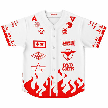 Armin van Buuren White Collage Edm Rave Baseball Jersey